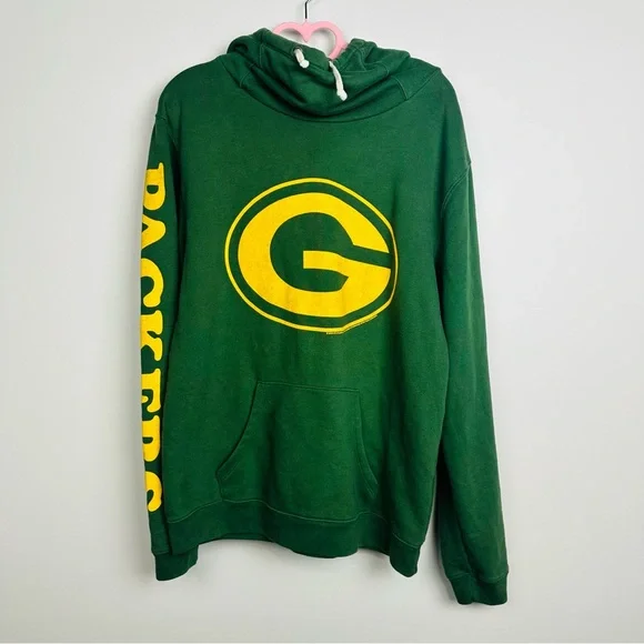 Junk Food Clothing Green and Yellow Packers Hoodie Sweater Size Large - Picture 2 of 8
